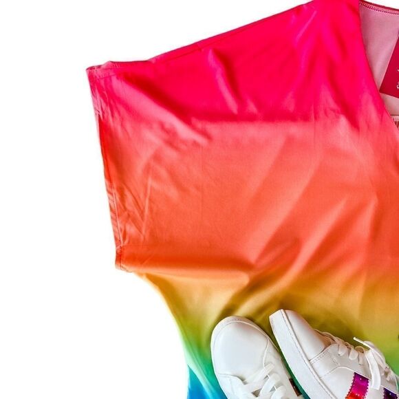 Colorful Striped Bat Wing Top - Picture 5 of 7